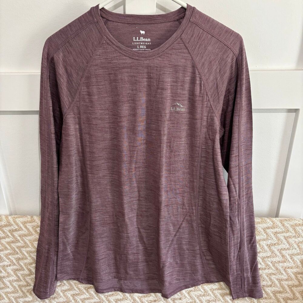 L.L. Bean Women's Long Sleeve Top in Plum